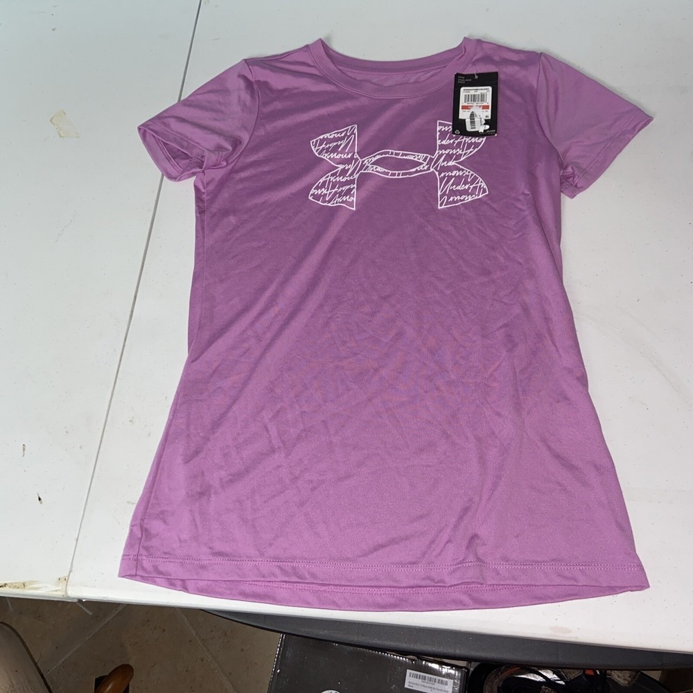 Under Armour Women's T-Shirt XS | Purple Athletic Activewear Top